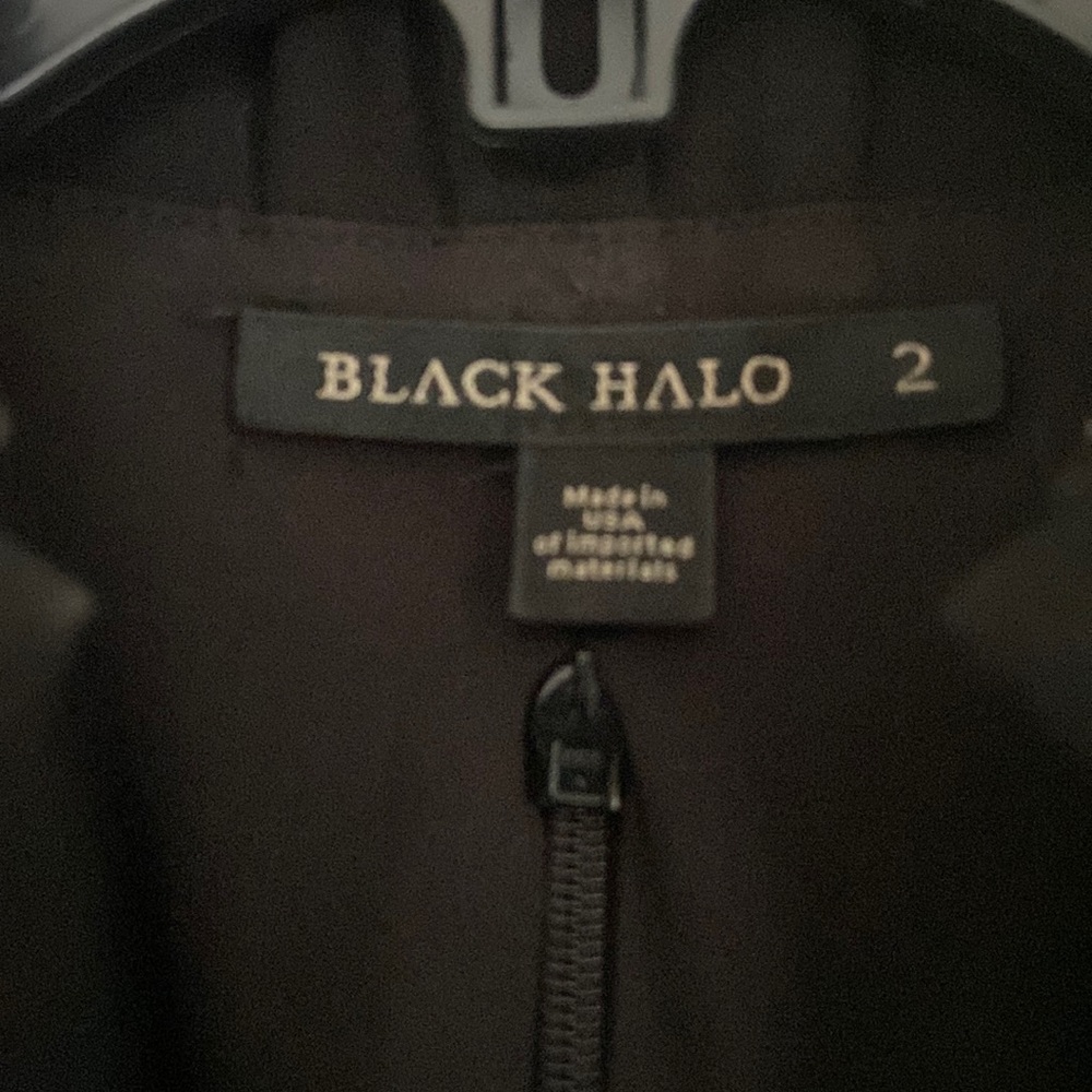 Black halo sleeveless black dress